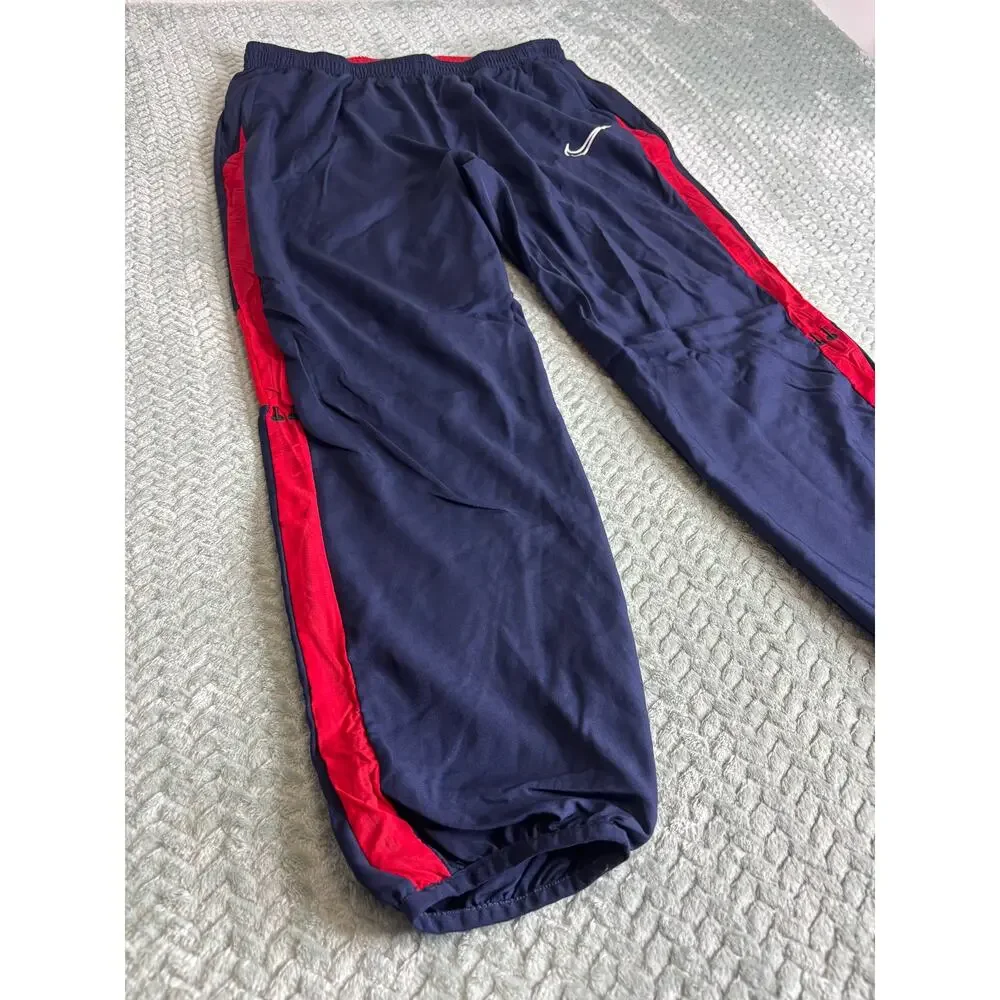 Nike Dri-FIT Navy Red Track Pants Men’s Large Y2K Soccer Training